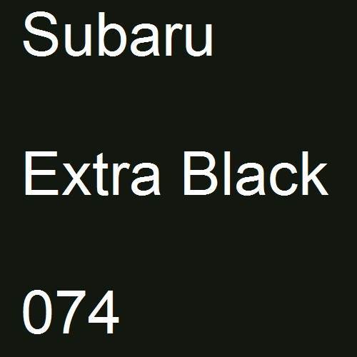 Subaru, Extra Black, 074.